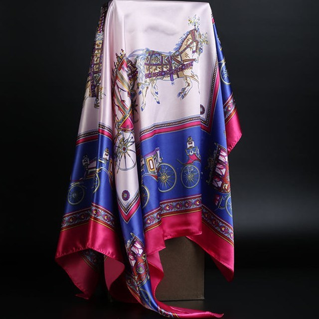 Summer Satin Scarf Shawl