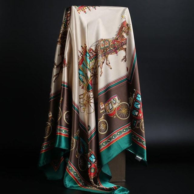 Summer Satin Scarf Shawl