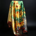 Summer Satin Scarf Shawl Apricot Bazaare Mart Lg. Satin Scarves