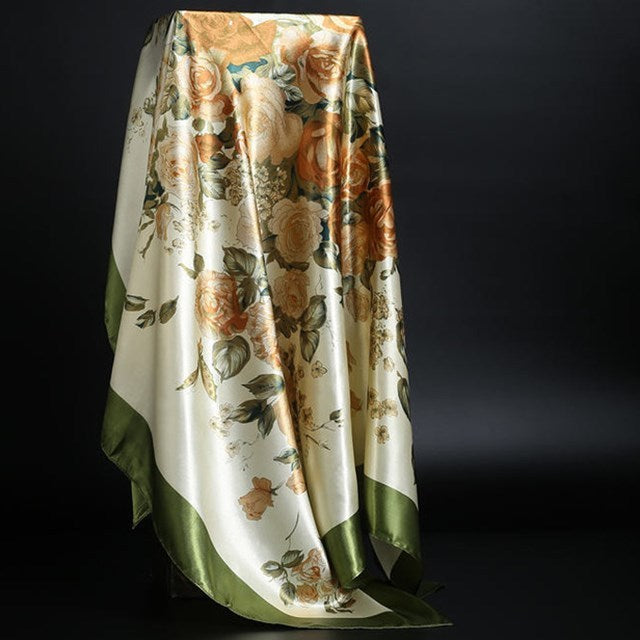 Summer Satin Scarf Shawl