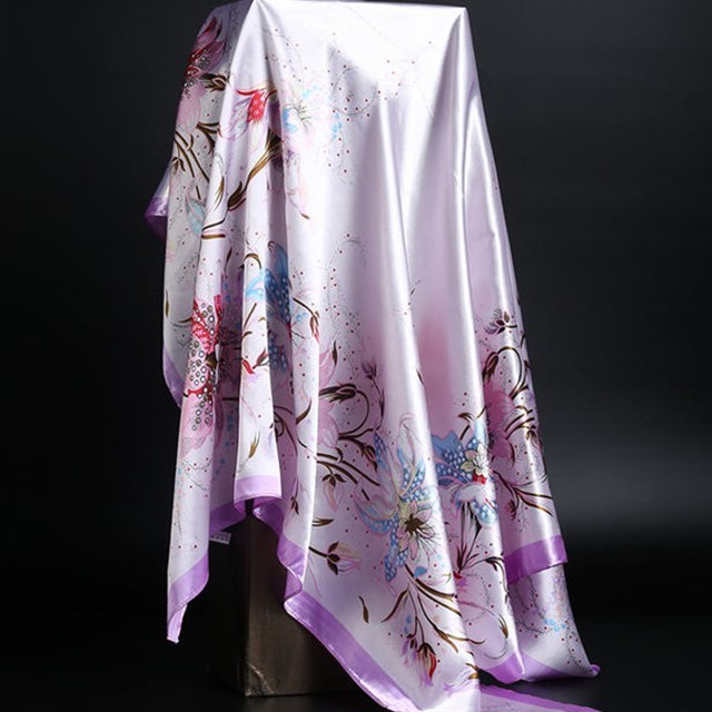 Summer Satin Scarf Shawl