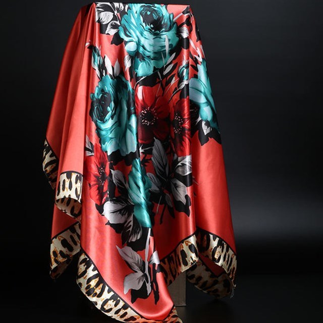 Summer Satin Scarf Shawl