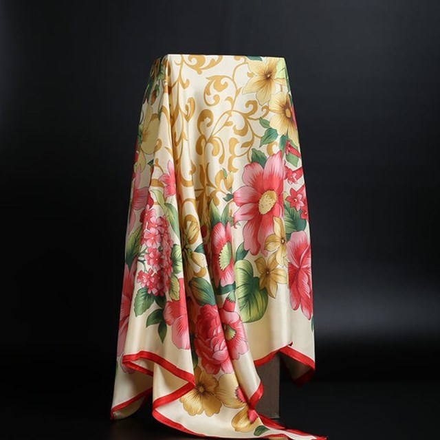Summer Satin Scarf Shawl