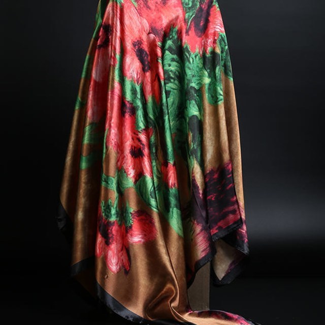 Summer Satin Scarf Shawl