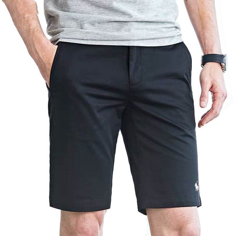 Men's Black Polo Shorts 