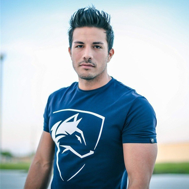Wolf Icon T-Shirt Navy Blue CJ Dropshipping Wolf Icon Tee