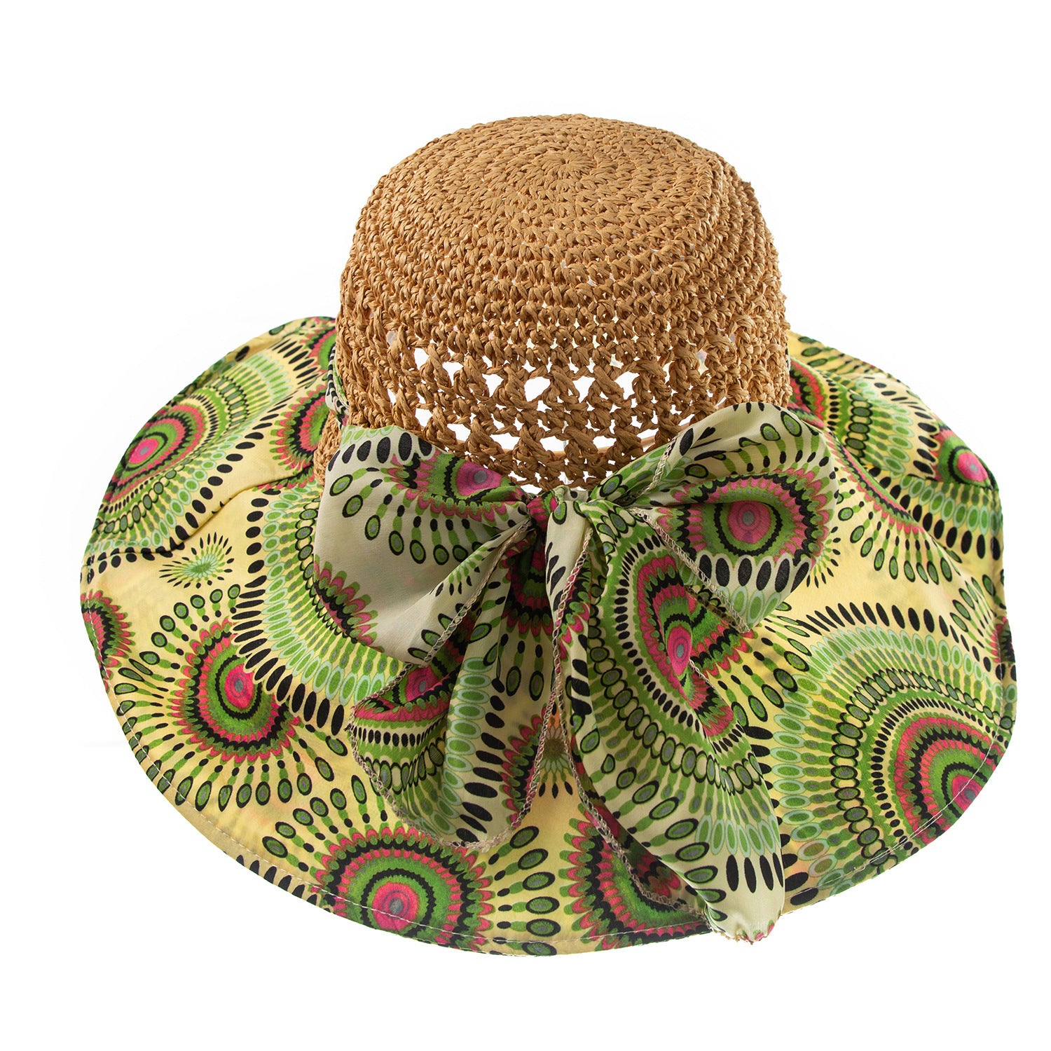 Boho Straw Floppy Sun Hat