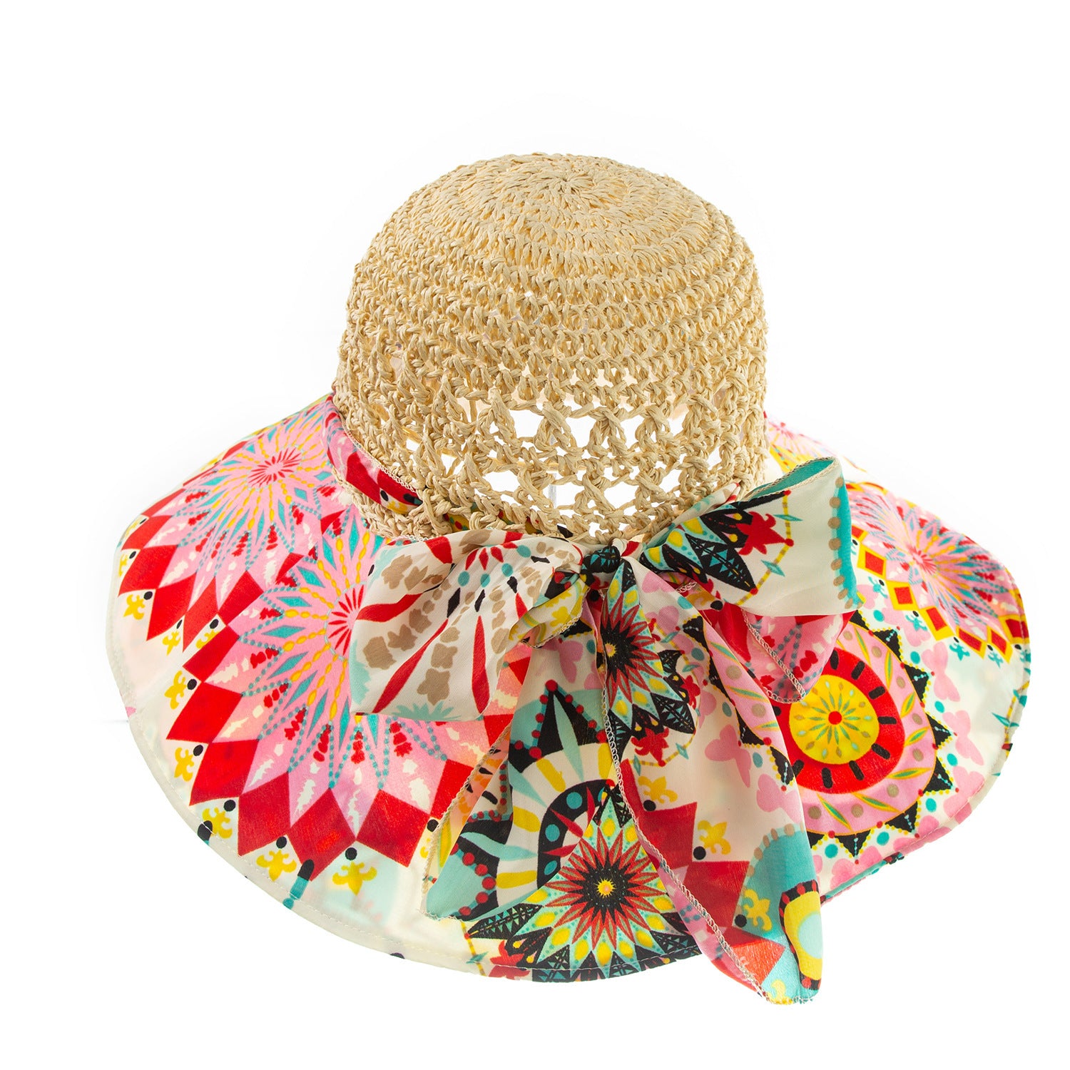 Boho Straw Floppy Sun Hat