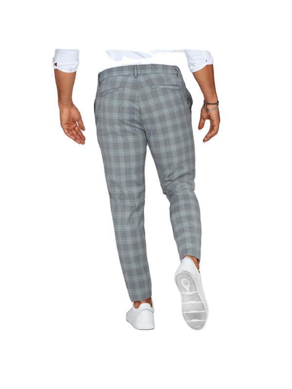 Thin Loose Plaid Pants