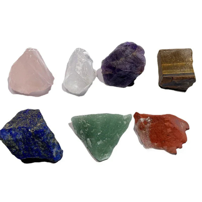 Seven Chakra Natural Crystal Rough Stones Bazaare Mart Healing Crystals