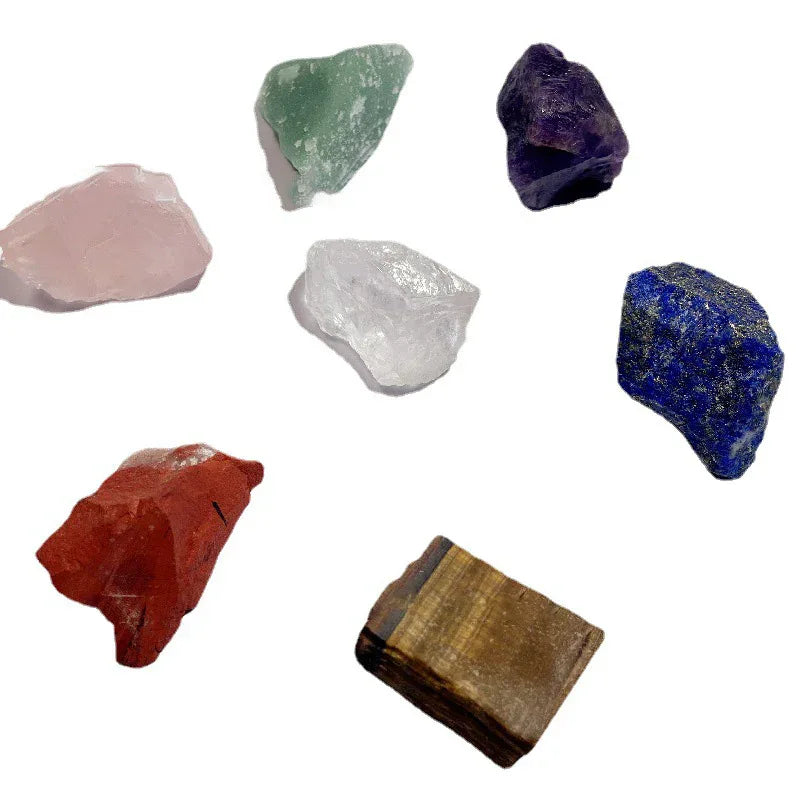 Seven Chakra Natural Crystal Rough Stones Bazaare Mart Healing Crystals