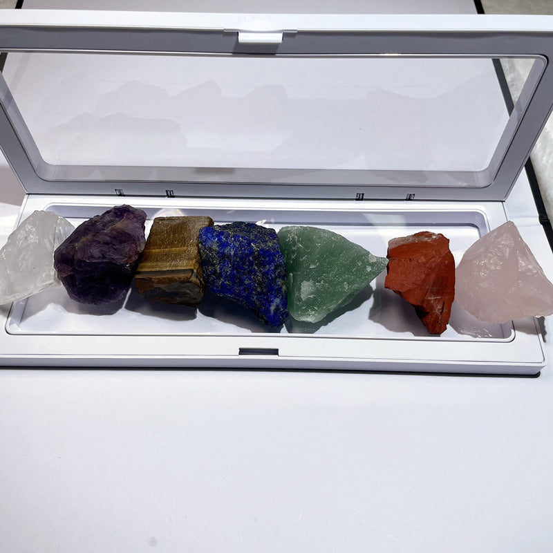 Seven Chakra Natural Crystal Rough Stones