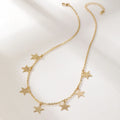 Stainless Steel Tassel Star Necklace A Bazaare Mart Star Choker Necklace