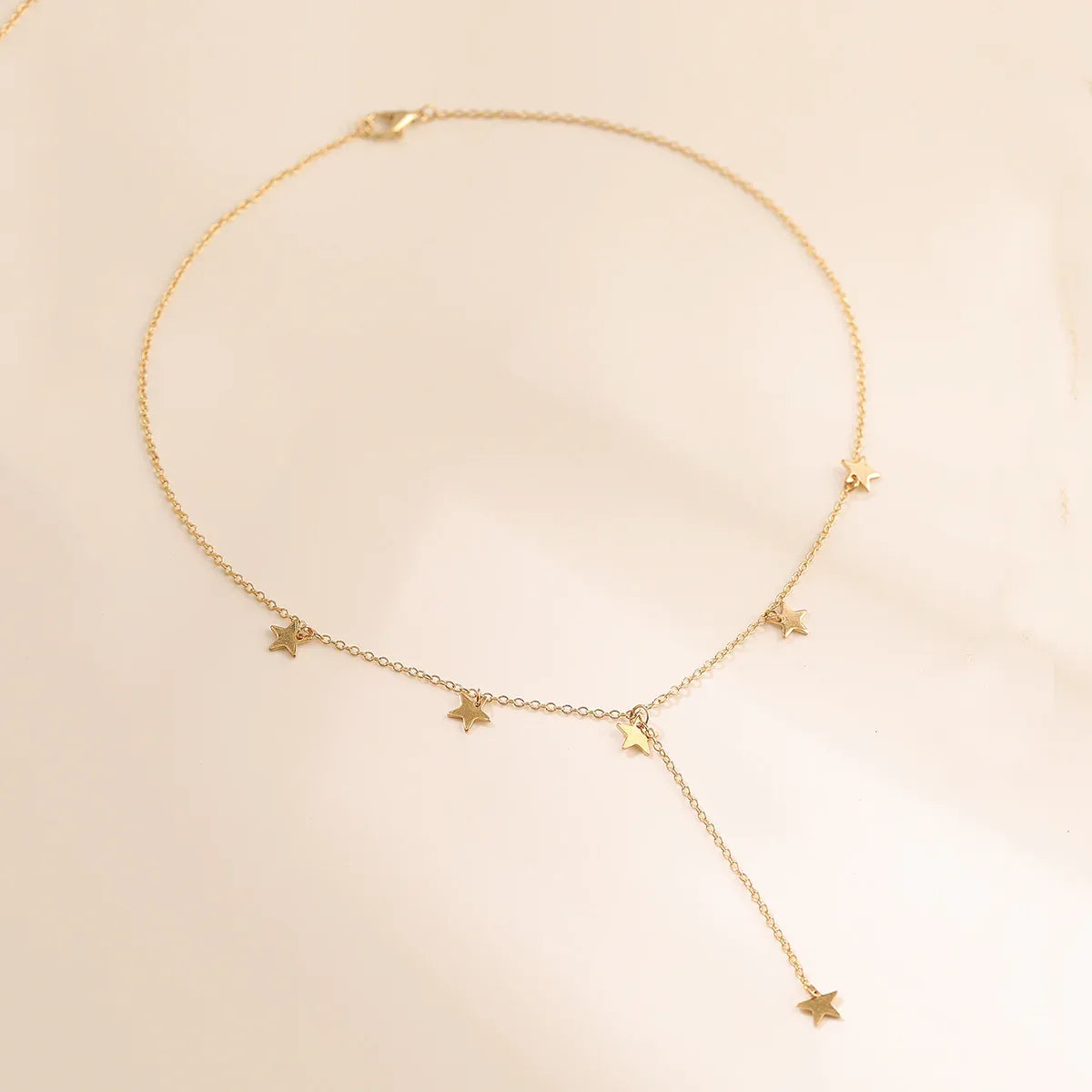 Stainless Steel Tassel Star Necklace