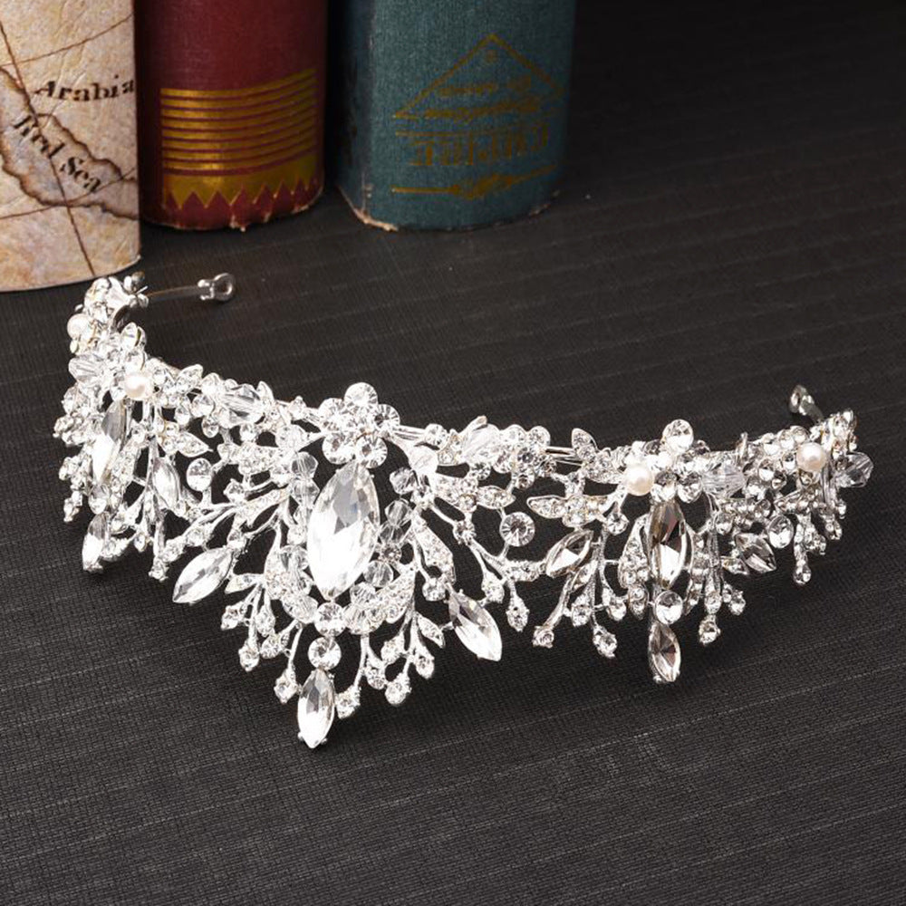 Crystal Handmade Beaded Bridal Crown Headband