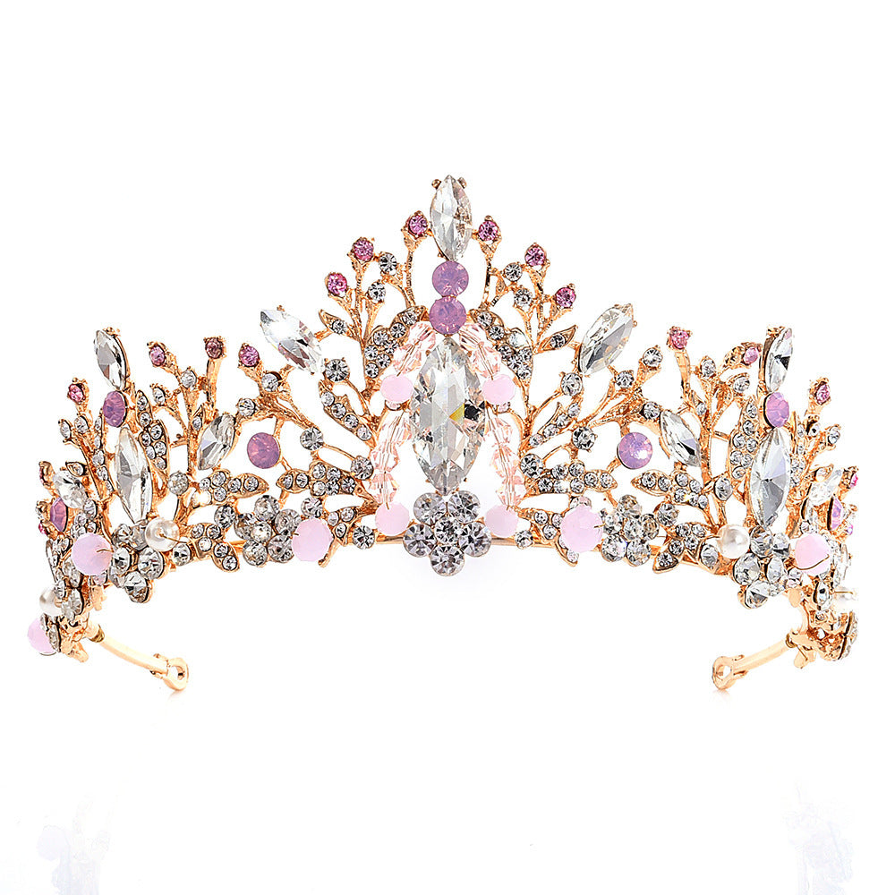 Crystal Handmade Beaded Bridal Crown Headband