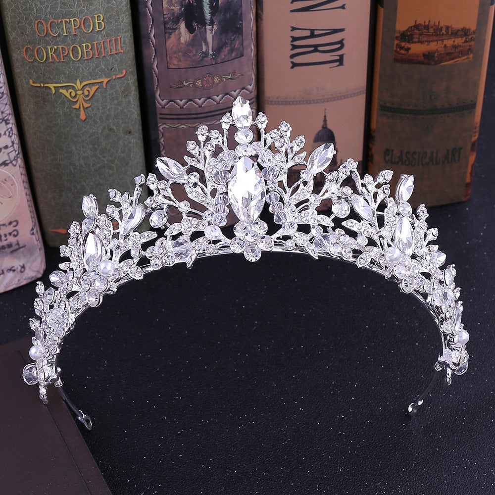 Crystal Handmade Beaded Bridal Crown Headband