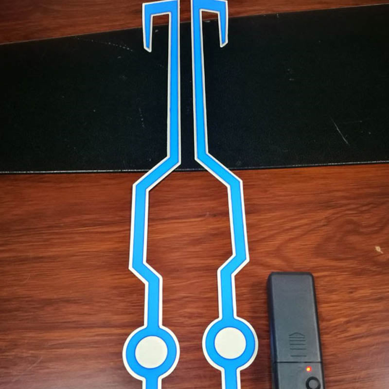 Blue Helmet Turn Signal Light