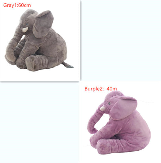 Gray and Purple Stuffed elephants