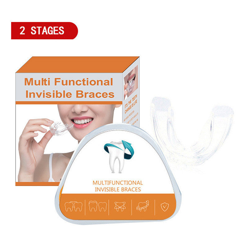 Clear Braces | 3-Stage Therapy for Crowded Teeth | Food-Grade TPE Material | Transparent Color | Orthodontic Solution - Bazaare Mart