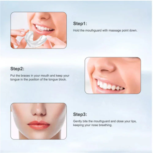 Clear Braces | 3-Stage Therapy for Crowded Teeth | Food-Grade TPE Material | Transparent Color | Orthodontic Solution Bazaare Mart Oral Care