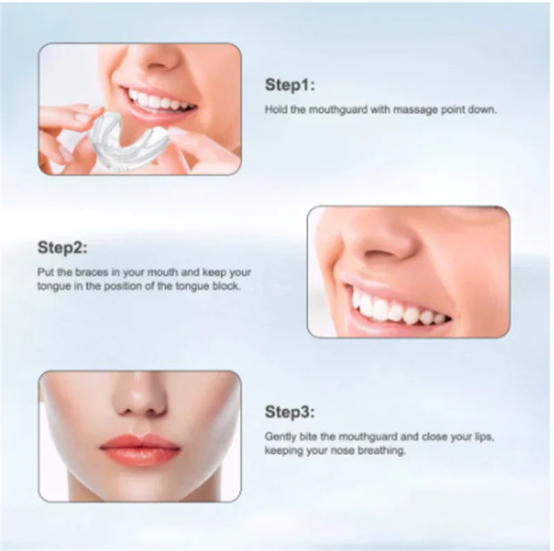 Clear Braces | 3-Stage Therapy for Crowded Teeth | Food-Grade TPE Material | Transparent Color | Orthodontic Solution Bazaare Mart Oral Care