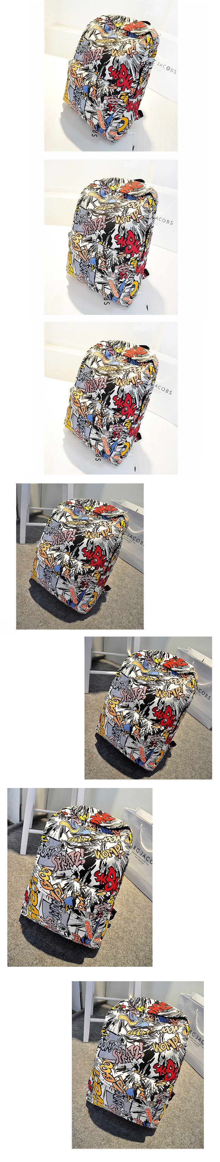 Trendy Graffiti Backpack