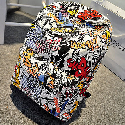 Trendy Graffiti Backpack