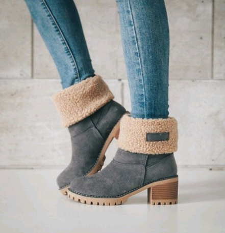 Suede Snow Boots