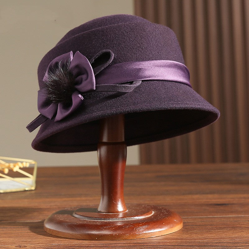 Retro Wool and Felt Women's Hat