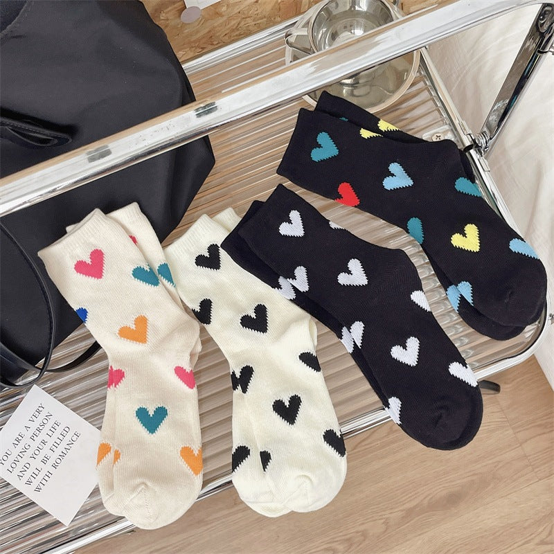 Black and White and Colorful Ladies' Socks