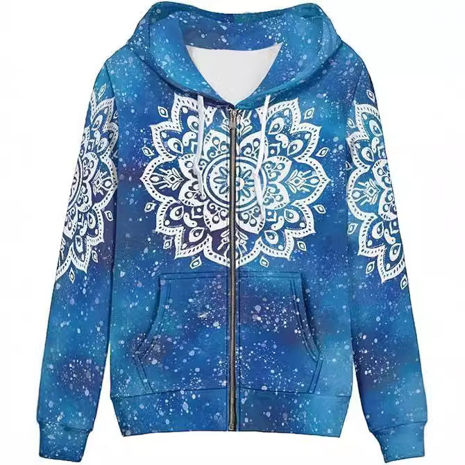 3D Unisex Hooded Fleece Jackets