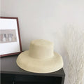 Big Brim Retro Straw Hat Beige M Bazaare Mart Elegant Retro Sun Hat