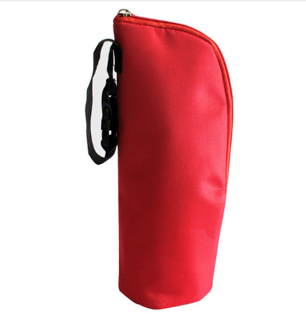 Red Insulated Baby Bottle Bag