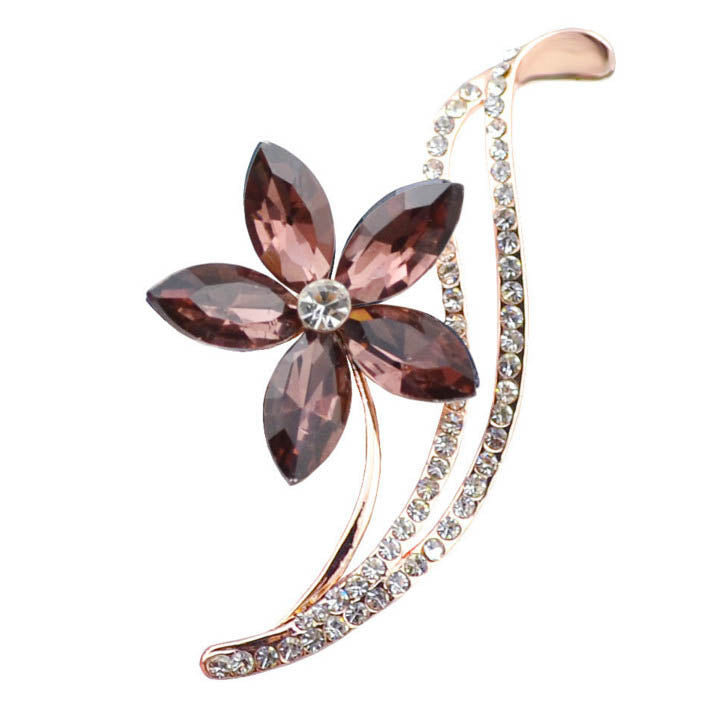 Crystal Lily Brooch