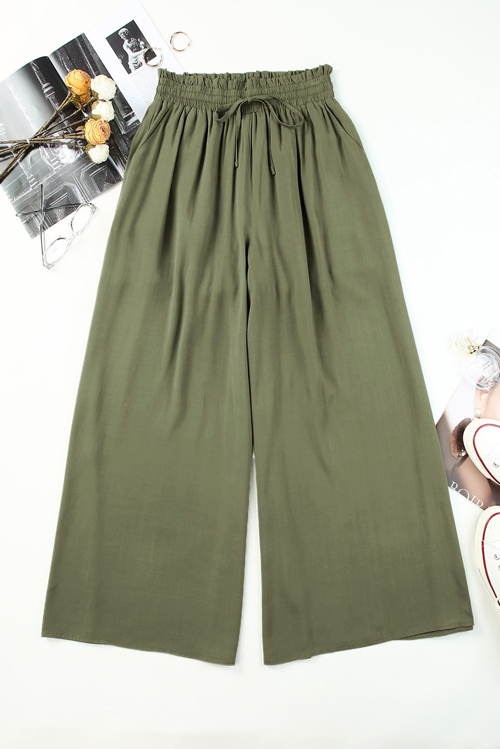 High Waist Wide Leg Pants