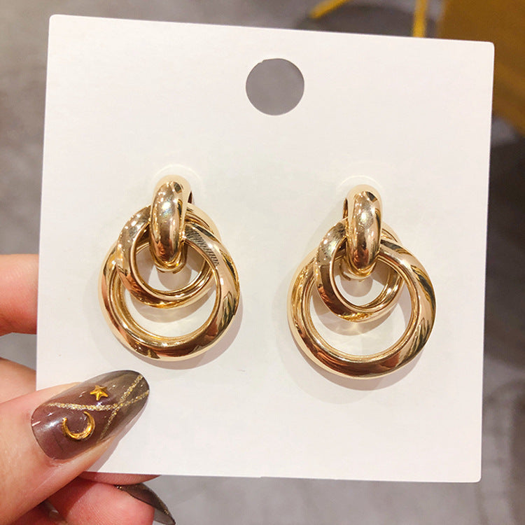 Personality Tassel and Stud Earrings