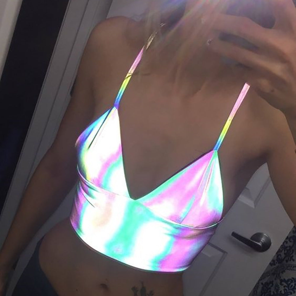 Reflective Silver Rainbow Camisole