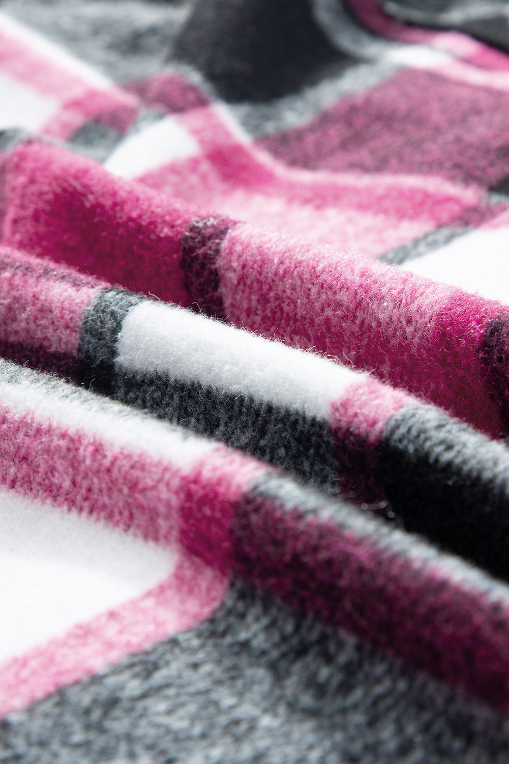 Black Plaid Colorblock Shacket