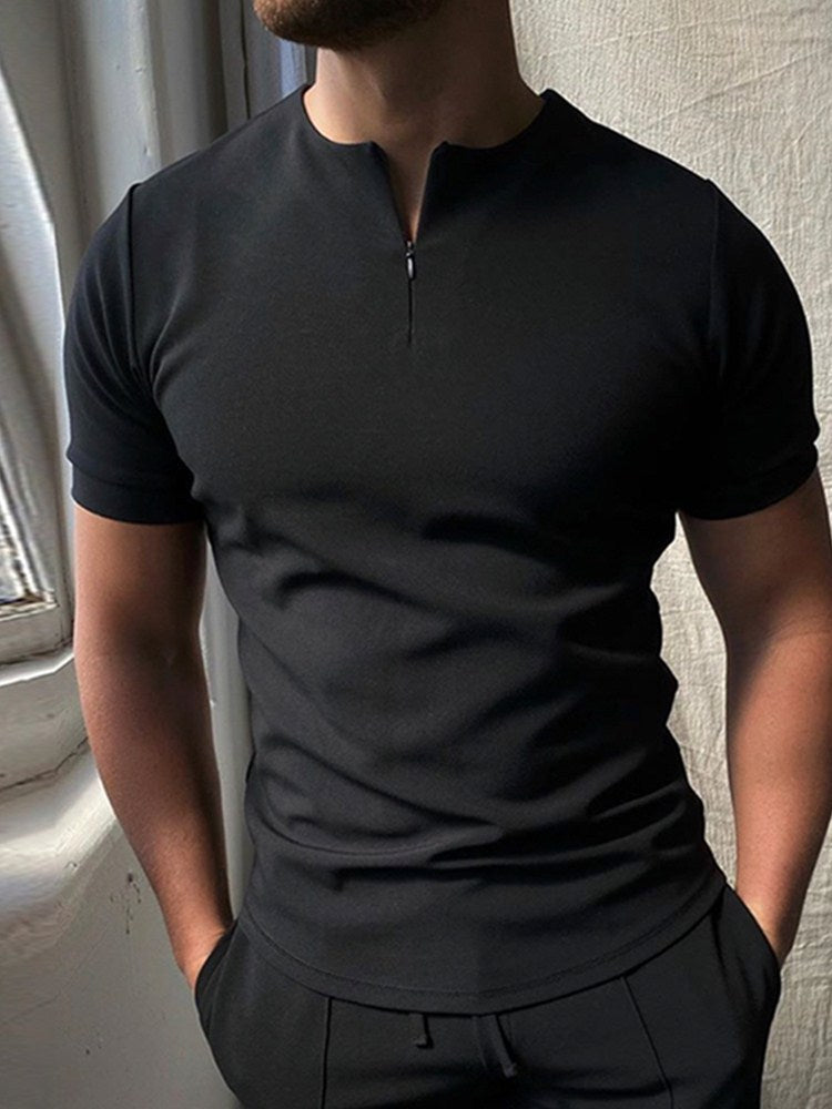 Men's Zip Polo Shirt