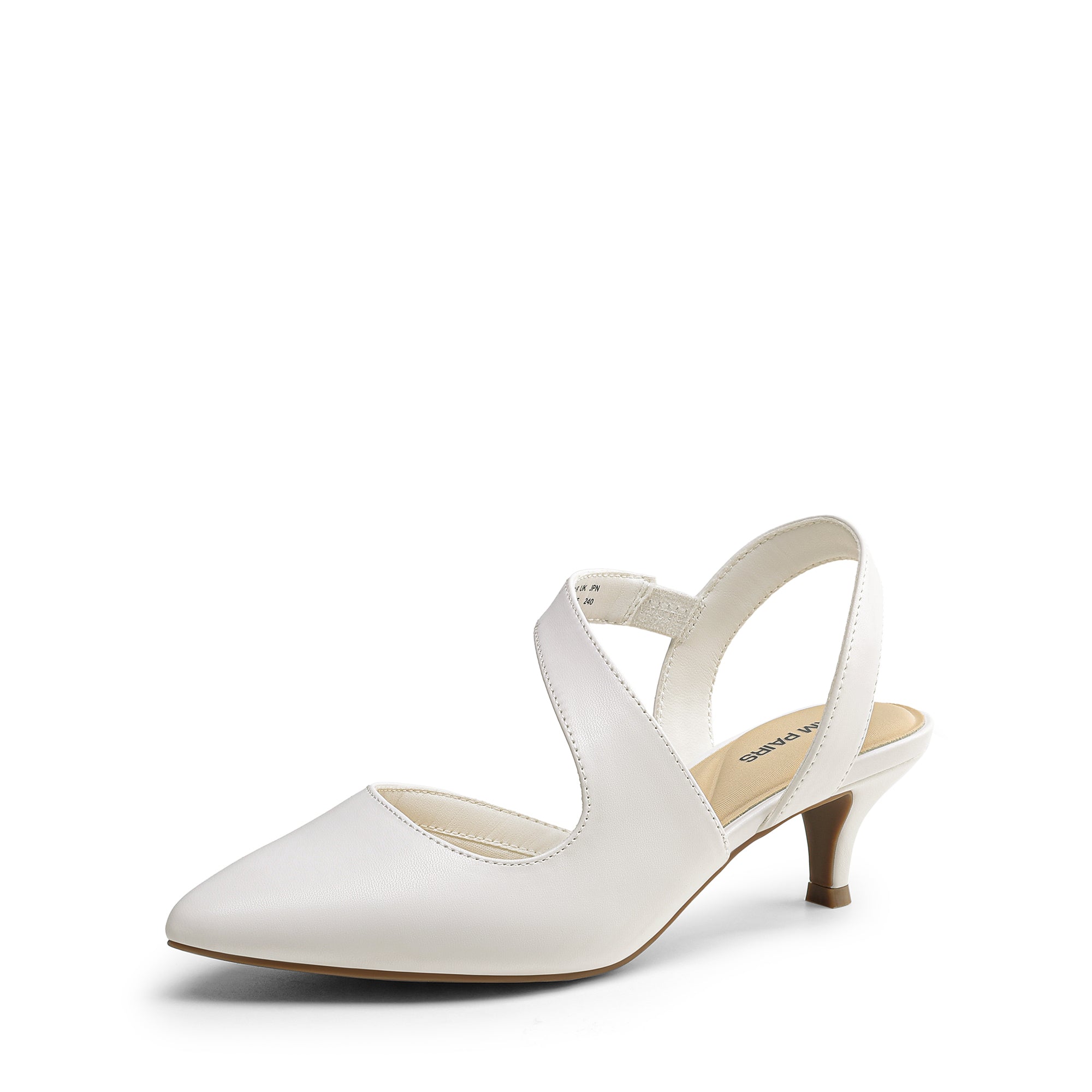 Low Kitten Heel Strappy Pumps