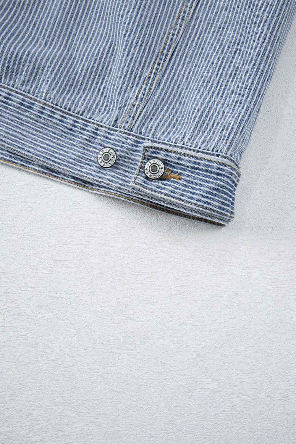Blue Striped Denim Jacket