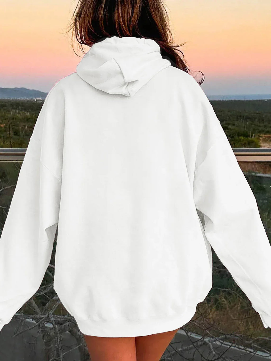 Plain Dropped Shoulder Hoodie Trendsi Drawstring Dropped Shoulder Hoodie
