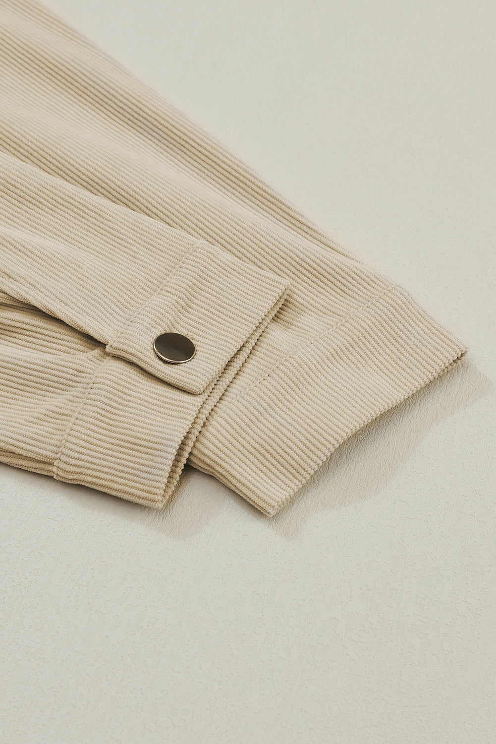 Khaki Plus Size Corduroy Jacket