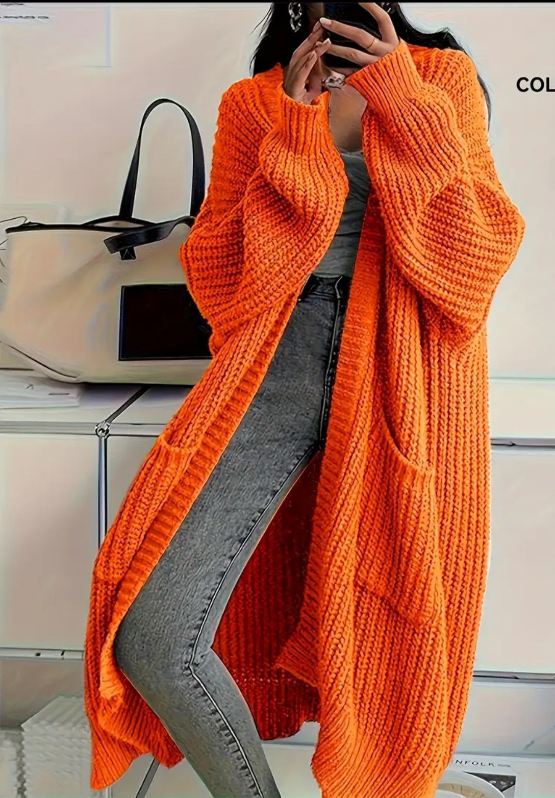 Open Front Duster Sweater