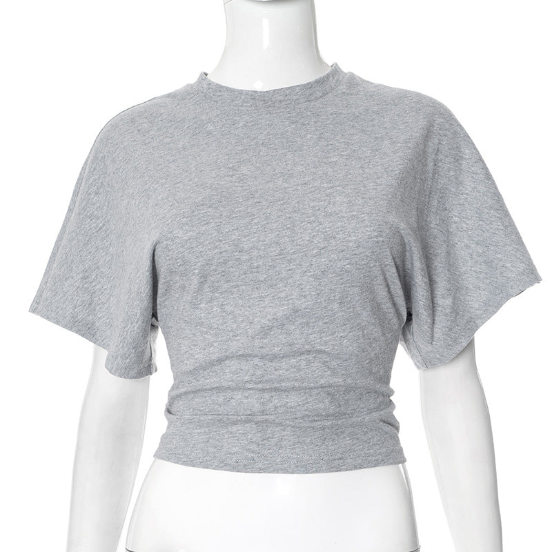 Batwing Sleeve T-shirt Grey S CJ Dropshipping Bat-Wing Blouse