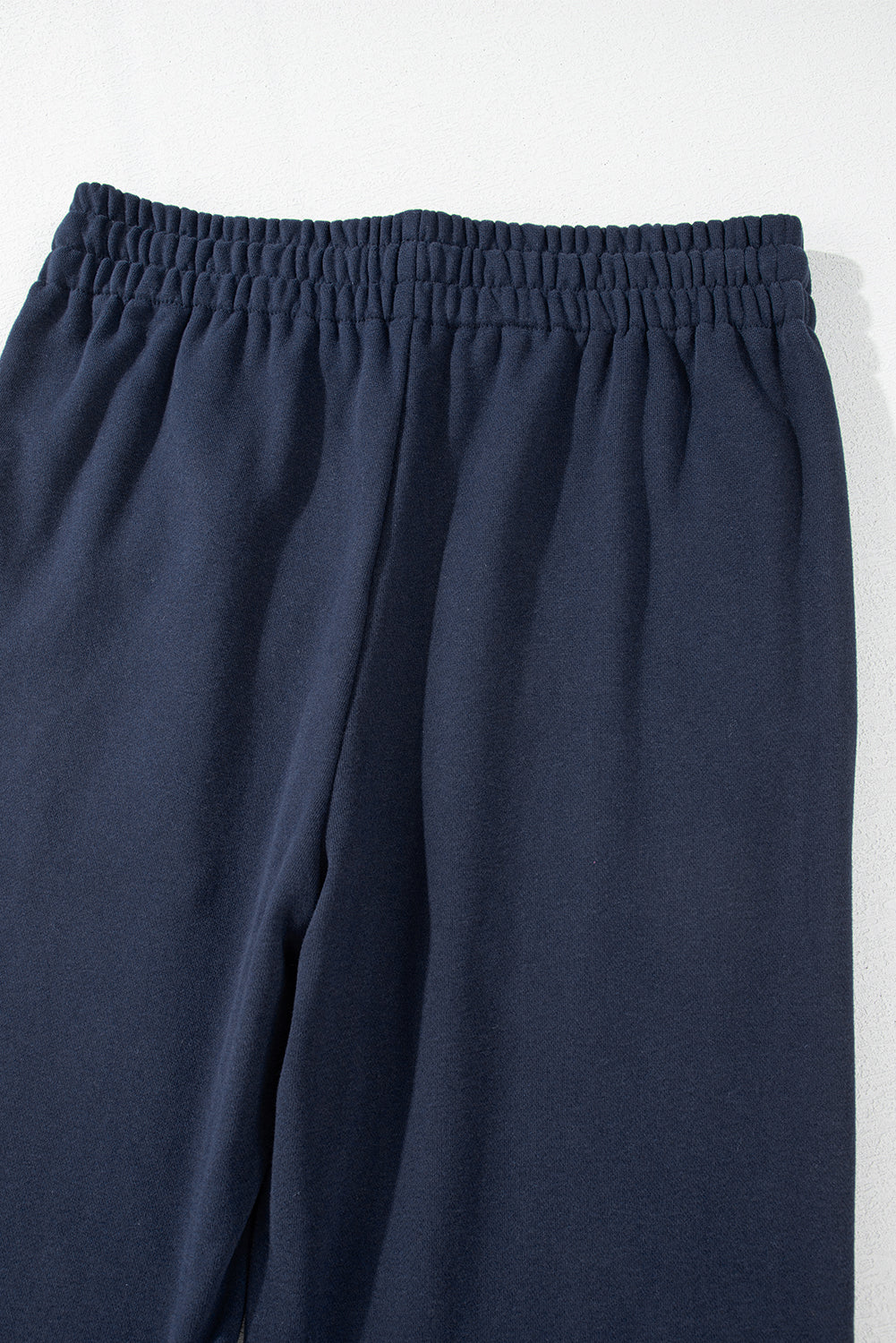Navy Blue Fleece Drawstring Pants