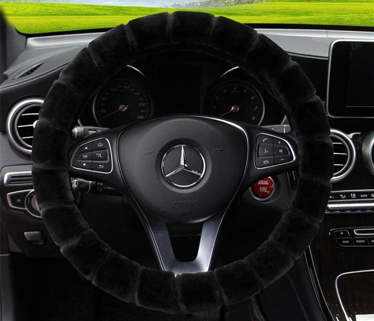Velvet Warm Grip Steering Wheel Cover CJ Dropshipping Steering Wheel Cover