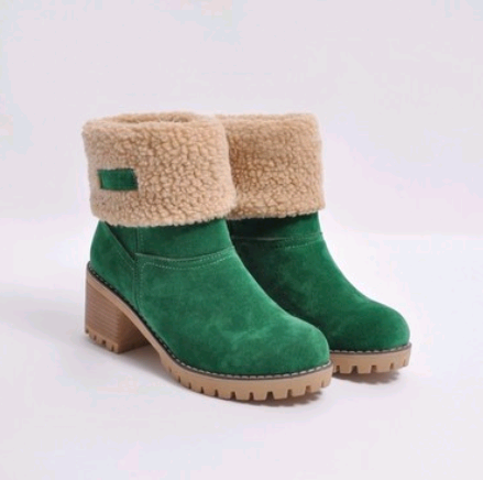 Suede Snow Boots