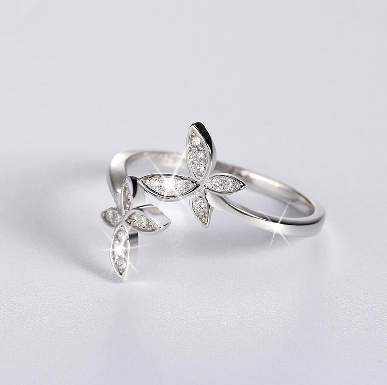 Silver Butterfly Ring